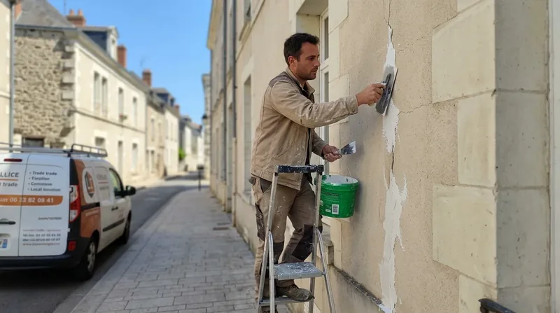 Rénovation de façade & traitement des fissures Angers